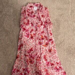 Misa Los Angeles Pink Floral Dress